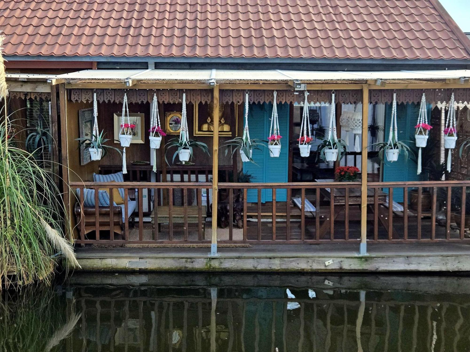 House Boat Studio With Waterfront Terrace Amsterdam Exterior foto